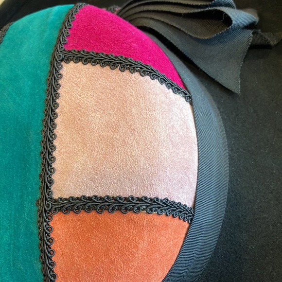 COPY - STUNNING suede and wool ladies hat by Lancaster  Sonini  San Francisco